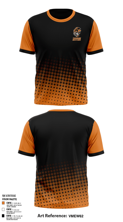 Thorne Middle School Soccer 47048624 Short Sleeve Performance Shirt - 1