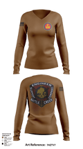 6th Engineer Support 55930969 Women's Long Sleeve V-neck Shirt -1 125