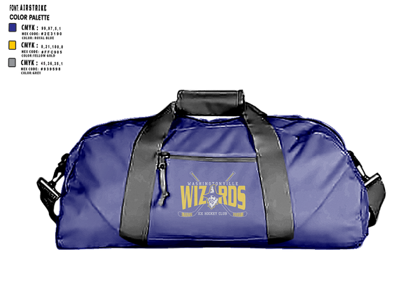Duffle Bag, Washingtonville Ice Hockey Club, Ice Hockey, Teamtime, Team time, sublimation, custom sports apparel, team uniforms, spirit wear, spiritwear, sports uniforms, custom shirts, team store, custom team store, fundraiser sports, apparel fundraiser