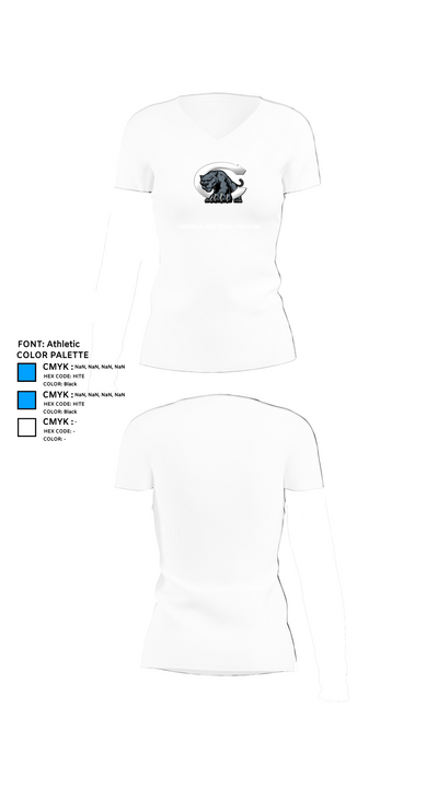 Centralia High School Wrestling 30669700 Women's Short Sleeve V-neck Shirt - 18