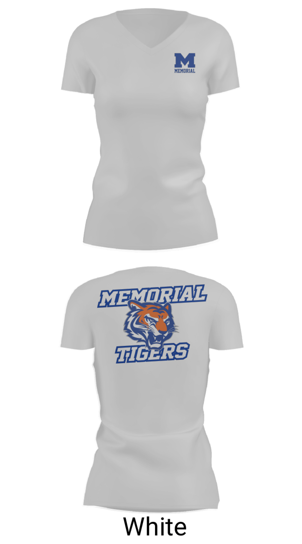 Womens Short Sleeve Vneck Shirt, Reitz Memorial High School Golf, Golf, Teamtime, Team time, sublimation, custom sports apparel, team uniforms, spirit wear, spiritwear, sports uniforms, custom shirts, team store, custom team store, fundraiser sports, apparel fundraiser