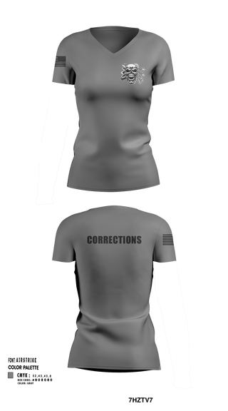 Womens Short Sleeve Vneck Shirt, Corrections, Police, Teamtime, Team time, sublimation, custom sports apparel, team uniforms, spirit wear, spiritwear, sports uniforms, custom shirts, team store, custom team store, fundraiser sports, apparel fundraiser
