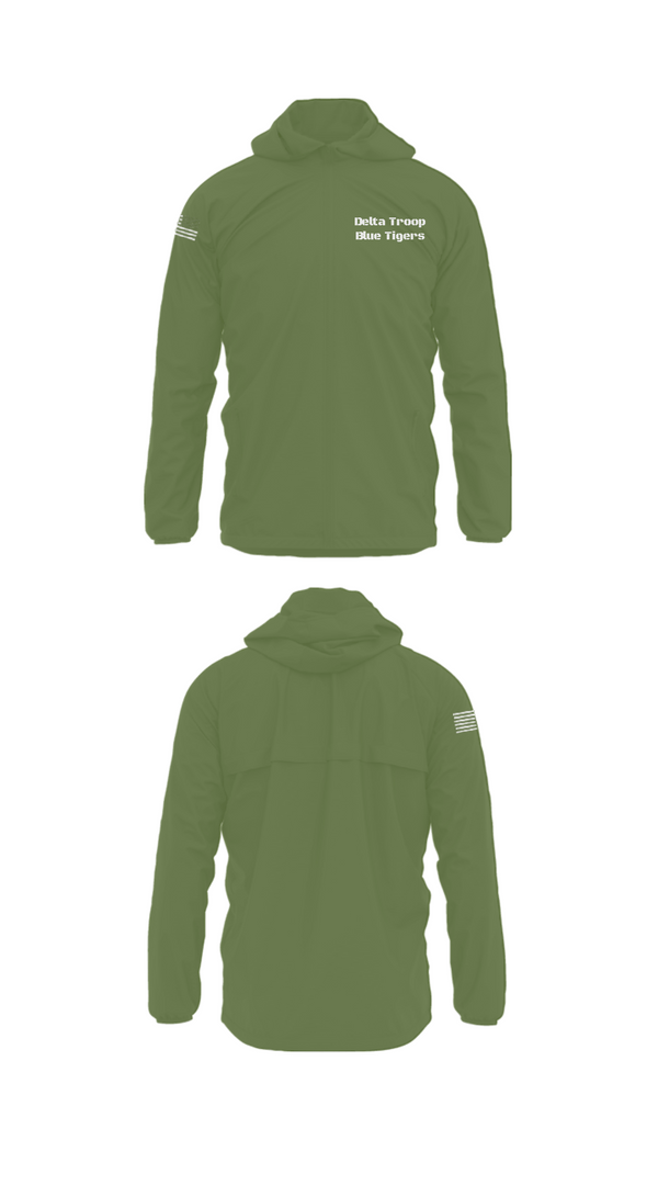 Windbreaker, Delta Troop Blue Tigers, Army, Teamtime, Team time, sublimation, custom sports apparel, team uniforms, spirit wear, spiritwear, sports uniforms, custom shirts, team store, custom team store, fundraiser sports, apparel fundraiser