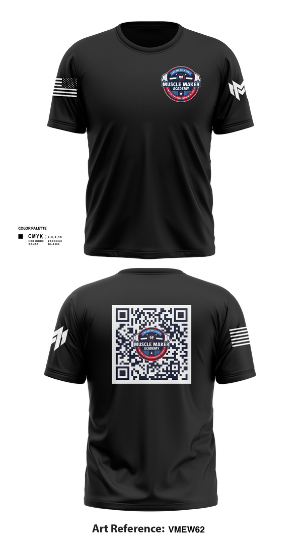 Old School Cotton Feel Shirt, Muscle Maker Academy, , Teamtime, Team time, sublimation, custom sports apparel, team uniforms, spirit wear, spiritwear, sports uniforms, custom shirts, team store, custom team store, fundraiser sports, apparel fundraiser