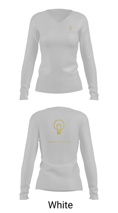 Fermin Electrical Solutions 82376391 Women's Long Sleeve V-neck Shirt -1 16