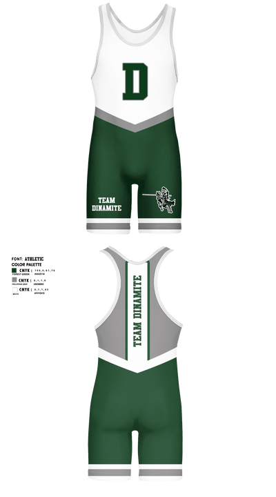 Team Dinamite 32251397 Wrestling Singlet - 10