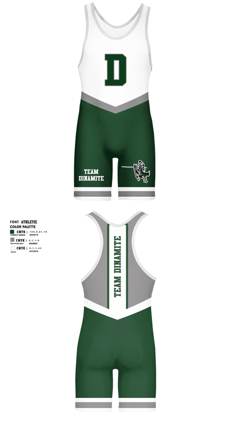 Wrestling Singlet, Team Dinamite, Wrestling, Teamtime, Team time, sublimation, custom sports apparel, team uniforms, spirit wear, spiritwear, sports uniforms, custom shirts, team store, custom team store, fundraiser sports, apparel fundraiser