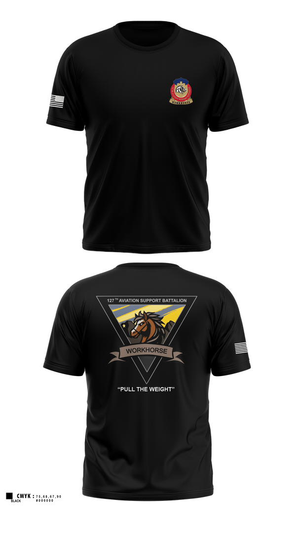 Short Sleeve Performance Shirt, 127th ASB WORKHORSE, Army, Teamtime, Team time, sublimation, custom sports apparel, team uniforms, spirit wear, spiritwear, sports uniforms, custom shirts, team store, custom team store, fundraiser sports, apparel fundraiser