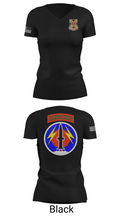 4/9 Field Artillery 56 Command (Pershing) 34975025 Women's Short Sleeve V-neck Shirt - 27