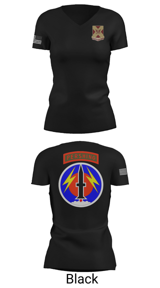 Womens Short Sleeve Vneck Shirt, 4/9 Field Artillery 56 Command (Pershing), Army, Teamtime, Team time, sublimation, custom sports apparel, team uniforms, spirit wear, spiritwear, sports uniforms, custom shirts, team store, custom team store, fundraiser sports, apparel fundraiser