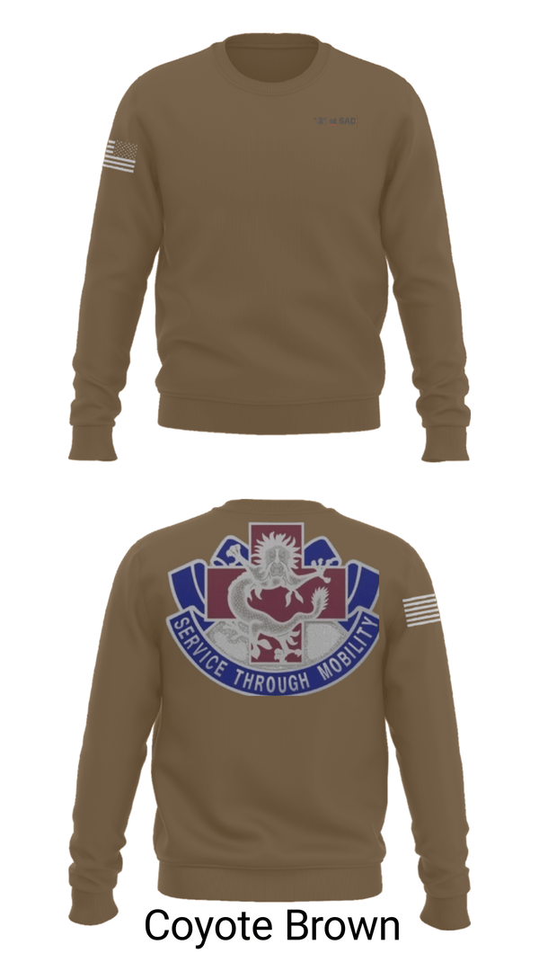Crew Neck Sweatshirt, 131st SAD, Army, Teamtime, Team time, sublimation, custom sports apparel, team uniforms, spirit wear, spiritwear, sports uniforms, custom shirts, team store, custom team store, fundraiser sports, apparel fundraiser
