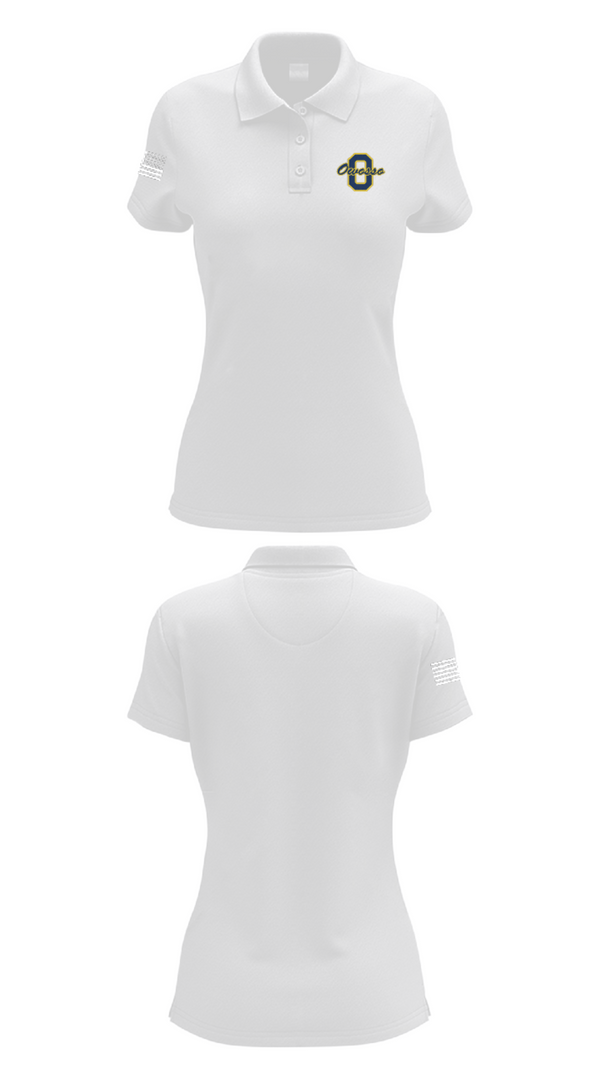 Womens Short Sleeve Performance Polo, Owosso High School Golf, Golf, Teamtime, Team time, sublimation, custom sports apparel, team uniforms, spirit wear, spiritwear, sports uniforms, custom shirts, team store, custom team store, fundraiser sports, apparel fundraiser