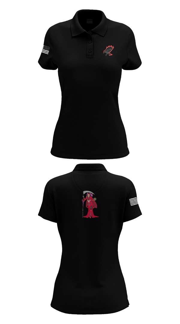 Womens Short Sleeve Performance Polo, A Co. 152 BEB, Army, Teamtime, Team time, sublimation, custom sports apparel, team uniforms, spirit wear, spiritwear, sports uniforms, custom shirts, team store, custom team store, fundraiser sports, apparel fundraiser