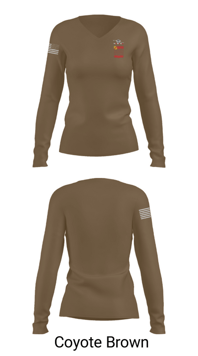 2-15 80245726 Women's Long Sleeve V-neck Shirt - 10