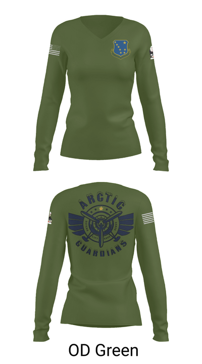176th Medical Group 86455833 Women's Long Sleeve V-neck Shirt - 57