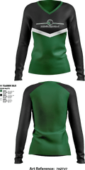Mehlville High School Cheers 48256465 Women's Long Sleeve V-neck Shirt - 1