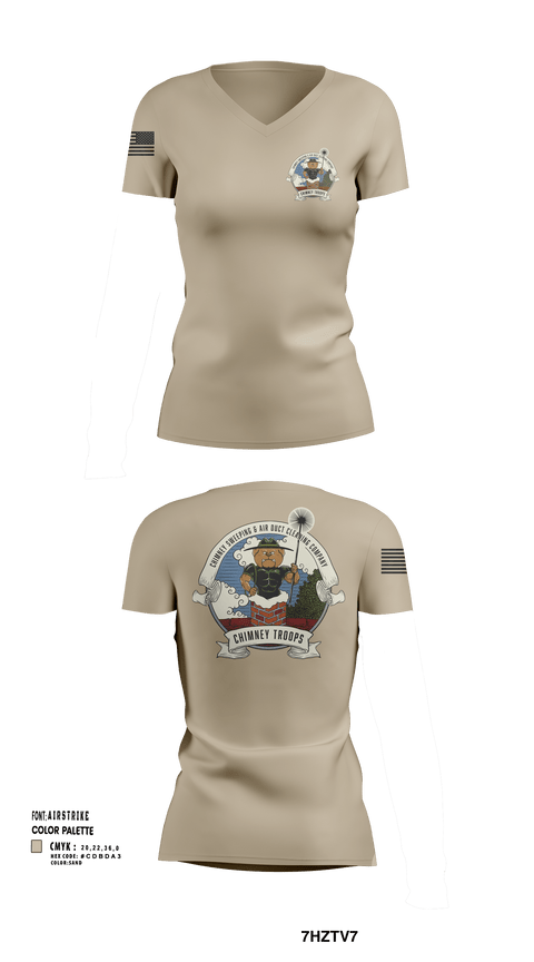 Womens Short Sleeve Vneck Shirt, Chimney troops, , Teamtime, Team time, sublimation, custom sports apparel, team uniforms, spirit wear, spiritwear, sports uniforms, custom shirts, team store, custom team store, fundraiser sports, apparel fundraiser