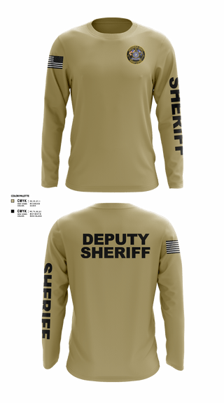 Long Sleeve Performance Shirt, Chesterfield County Sheriff Office, Police, Teamtime, Team time, sublimation, custom sports apparel, team uniforms, spirit wear, spiritwear, sports uniforms, custom shirts, team store, custom team store, fundraiser sports, apparel fundraiser