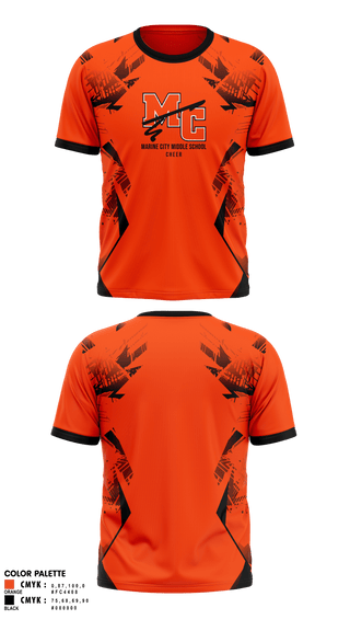 Short Sleeve Performance Shirt, Marine City Middle School Cheer, Cheer, Teamtime, Team time, sublimation, custom sports apparel, team uniforms, spirit wear, spiritwear, sports uniforms, custom shirts, team store, custom team store, fundraiser sports, apparel fundraiser