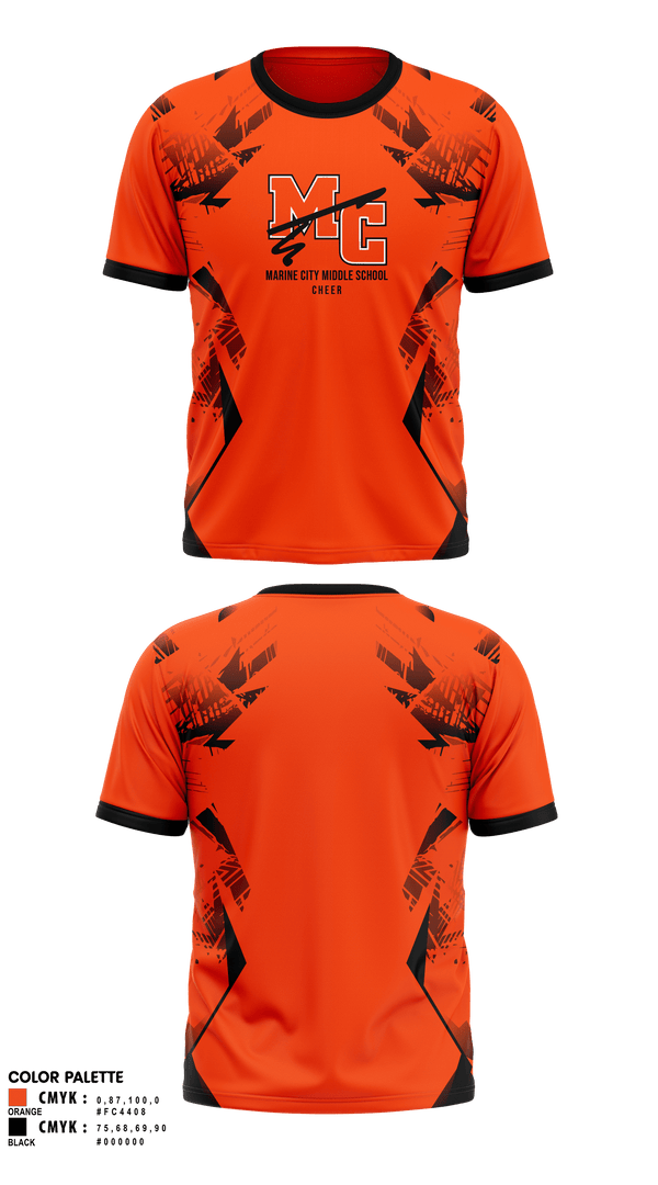 Short Sleeve Performance Shirt, Marine City Middle School Cheer, Cheer, Teamtime, Team time, sublimation, custom sports apparel, team uniforms, spirit wear, spiritwear, sports uniforms, custom shirts, team store, custom team store, fundraiser sports, apparel fundraiser