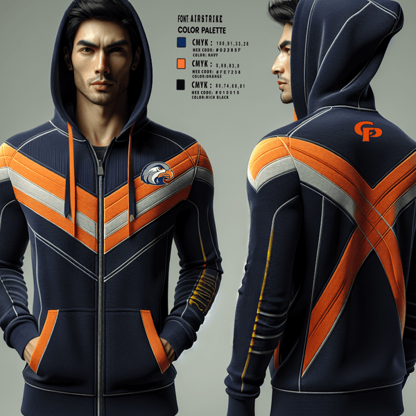 College Place High School Cross Country 5484368 Zip Hoodie - 1