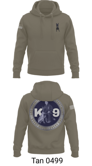 Hoodie, Los Alamitos Police K9, Police, Teamtime, Team time, sublimation, custom sports apparel, team uniforms, spirit wear, spiritwear, sports uniforms, custom shirts, team store, custom team store, fundraiser sports, apparel fundraiser
