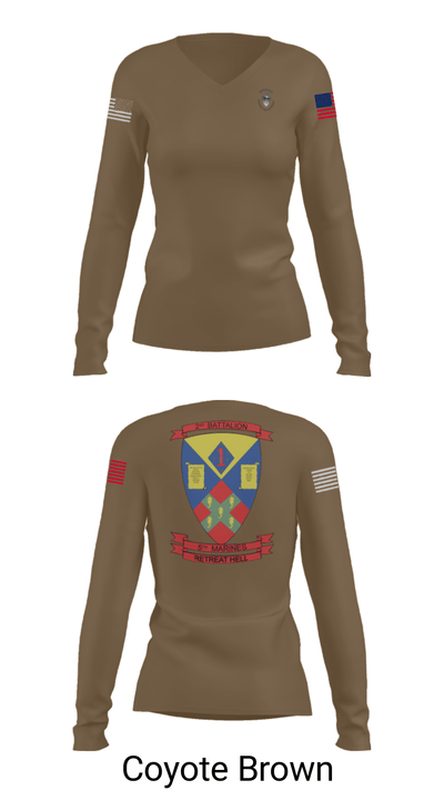 2nd battalion , 5th marines 24744641 Women's Long Sleeve V-neck Shirt - 21