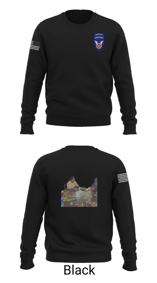 Crew Neck Sweatshirt, 11th ABN DIV WO, , Teamtime, Team time, sublimation, custom sports apparel, team uniforms, spirit wear, spiritwear, sports uniforms, custom shirts, team store, custom team store, fundraiser sports, apparel fundraiser