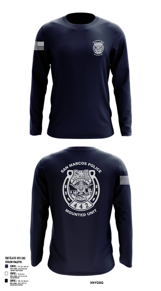 Long Sleeve Performance Shirt, San Marcos Police Mounted Unit, , Teamtime, Team time, sublimation, custom sports apparel, team uniforms, spirit wear, spiritwear, sports uniforms, custom shirts, team store, custom team store, fundraiser sports, apparel fundraiser