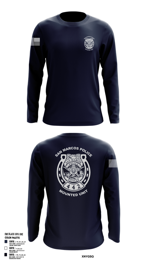 Long Sleeve Performance Shirt, San Marcos Police Mounted Unit, , Teamtime, Team time, sublimation, custom sports apparel, team uniforms, spirit wear, spiritwear, sports uniforms, custom shirts, team store, custom team store, fundraiser sports, apparel fundraiser