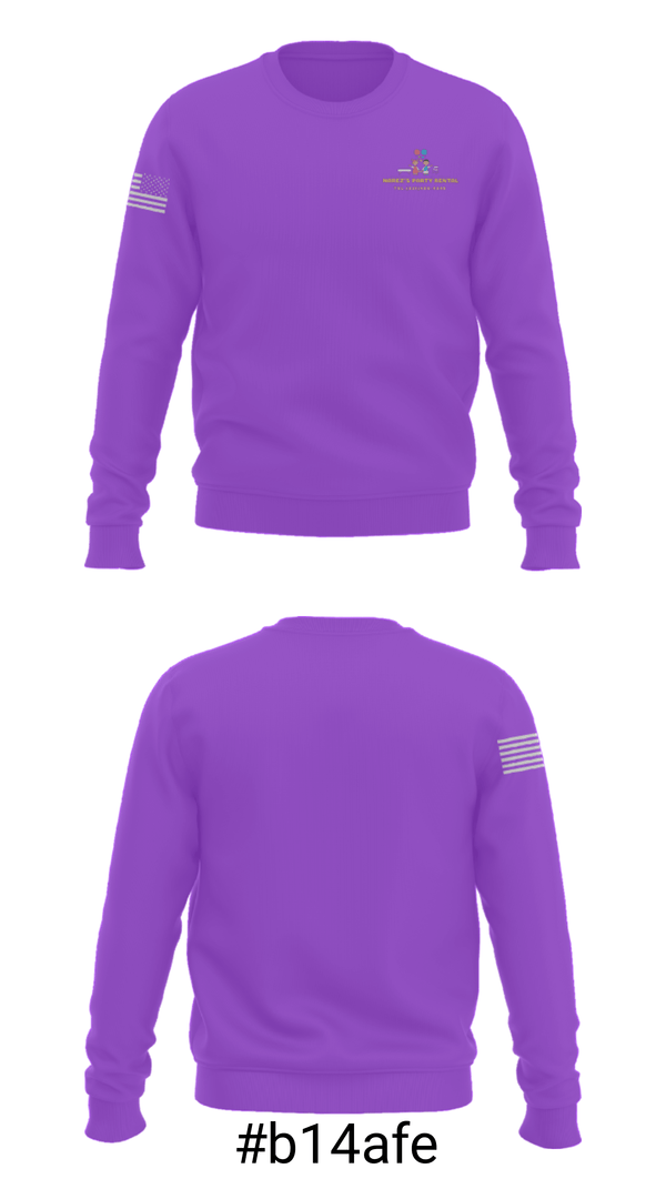 Crew Neck Sweatshirt, Narez's Party RentalNarez's Party Rental, , Teamtime, Team time, sublimation, custom sports apparel, team uniforms, spirit wear, spiritwear, sports uniforms, custom shirts, team store, custom team store, fundraiser sports, apparel fundraiser