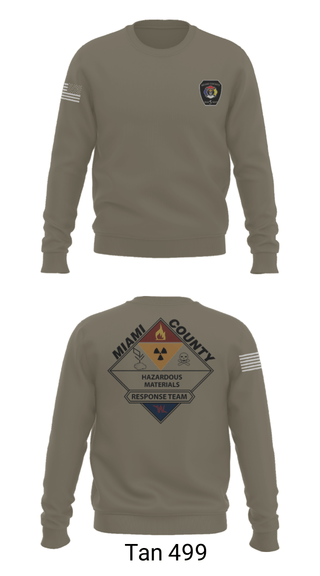 Crew Neck Sweatshirt, Miami County Hazmat, , Teamtime, Team time, sublimation, custom sports apparel, team uniforms, spirit wear, spiritwear, sports uniforms, custom shirts, team store, custom team store, fundraiser sports, apparel fundraiser
