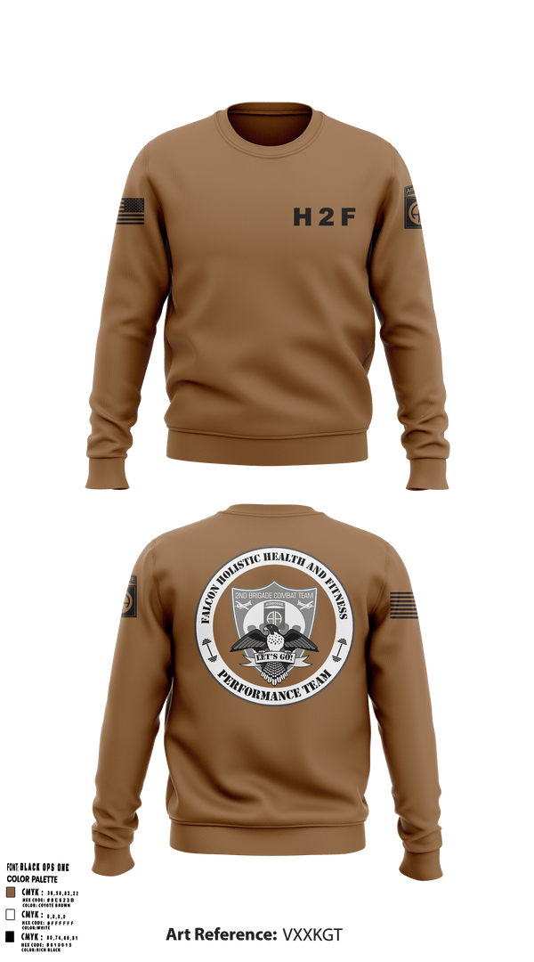 Crew Neck Sweatshirt, 2BCT H2F, Army, Teamtime, Team time, sublimation, custom sports apparel, team uniforms, spirit wear, spiritwear, sports uniforms, custom shirts, team store, custom team store, fundraiser sports, apparel fundraiser