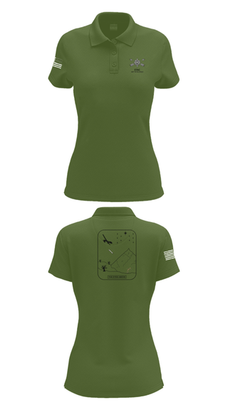 Womens Short Sleeve Performance Polo, STAC, 389th MI BN (SO)(A), Army, Teamtime, Team time, sublimation, custom sports apparel, team uniforms, spirit wear, spiritwear, sports uniforms, custom shirts, team store, custom team store, fundraiser sports, apparel fundraiser