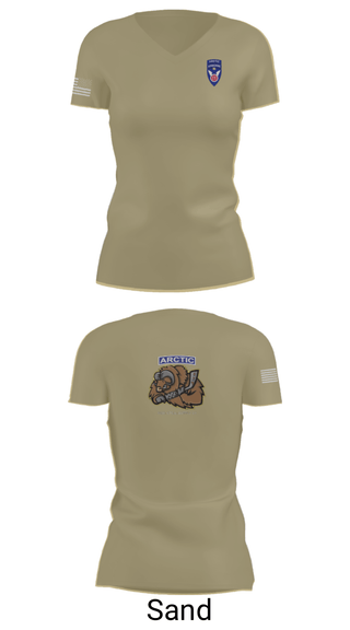 Women's Short Sleeve Vneck Shirt, 539th CTC(L), Army, Teamtime, Team time, sublimation, custom sports apparel, team uniforms, spirit wear, spiritwear, sports uniforms, custom shirts, team store, custom team store, fundraiser sports, apparel fundraiser