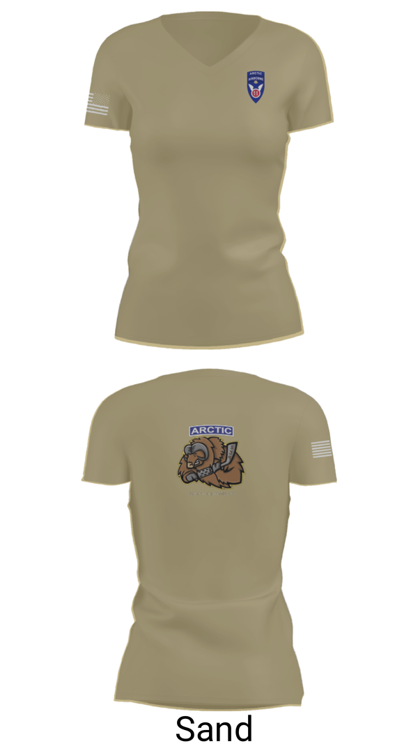 Women's Short Sleeve Vneck Shirt, 539th CTC(L), Army, Teamtime, Team time, sublimation, custom sports apparel, team uniforms, spirit wear, spiritwear, sports uniforms, custom shirts, team store, custom team store, fundraiser sports, apparel fundraiser