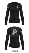 VAW 120 70776224 Women's Long Sleeve V-neck Shirt - 19