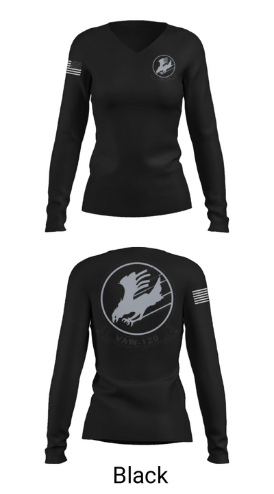VAW 120 70776224 Women's Long Sleeve V-neck Shirt - 19