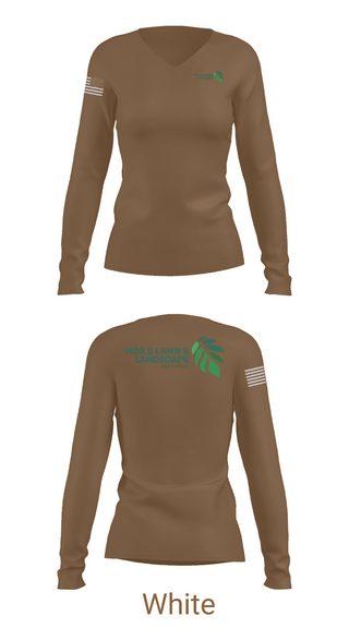 Womens Long Sleeve Vneck Shirt, Moils Lawn and landscape, , Teamtime, Team time, sublimation, custom sports apparel, team uniforms, spirit wear, spiritwear, sports uniforms, custom shirts, team store, custom team store, fundraiser sports, apparel fundraiser