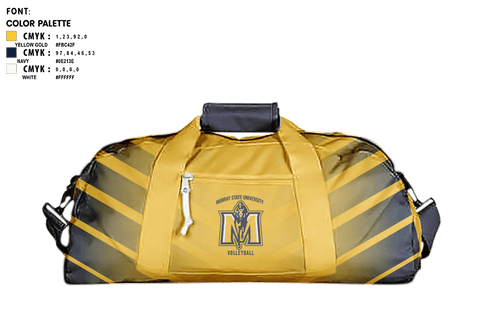 Duffle Bag, Murray State University Volleyball, Women's Volleyball, Teamtime, Team time, sublimation, custom sports apparel, team uniforms, spirit wear, spiritwear, sports uniforms, custom shirts, team store, custom team store, fundraiser sports, apparel fundraiser