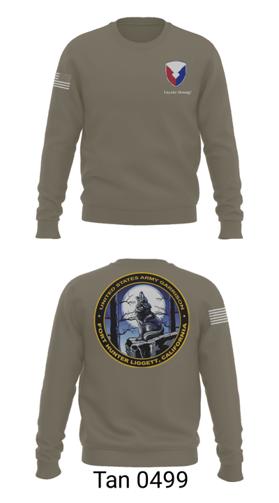 USAG Fort Hunter Liggett 63264859 Crew Neck Sweatshirt - 34