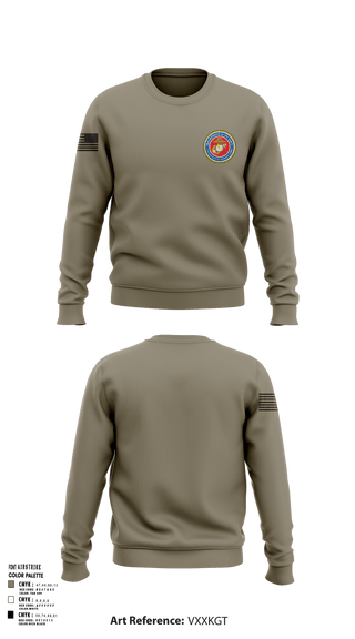 Crew Neck Sweatshirt, 189/34th unit, Marines, Teamtime, Team time, sublimation, custom sports apparel, team uniforms, spirit wear, spiritwear, sports uniforms, custom shirts, team store, custom team store, fundraiser sports, apparel fundraiser