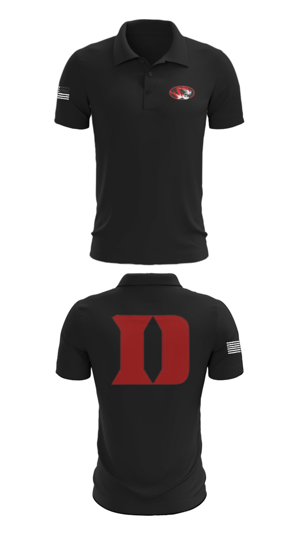 Short Sleeve Performance Polo, Duke High School Golf, Golf, Teamtime, Team time, sublimation, custom sports apparel, team uniforms, spirit wear, spiritwear, sports uniforms, custom shirts, team store, custom team store, fundraiser sports, apparel fundraiser