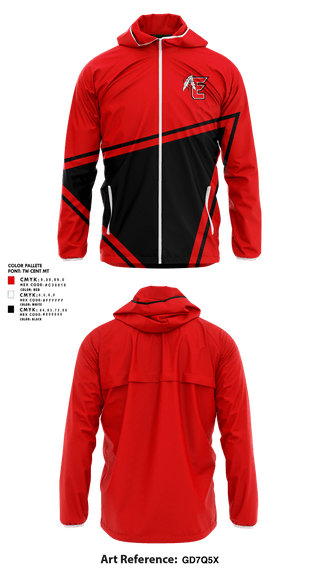 Windbreaker, EHS Track & Field, Track & Field, Teamtime, Team time, sublimation, custom sports apparel, team uniforms, spirit wear, spiritwear, sports uniforms, custom shirts, team store, custom team store, fundraiser sports, apparel fundraiser