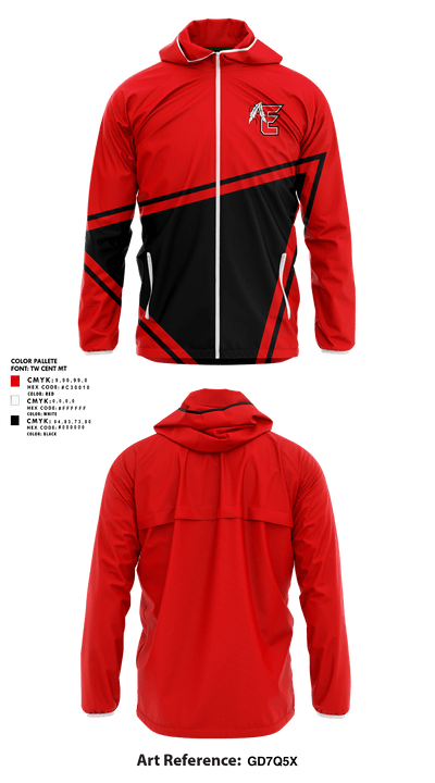 EHS Track & Field 59785569 Windbreaker - 5