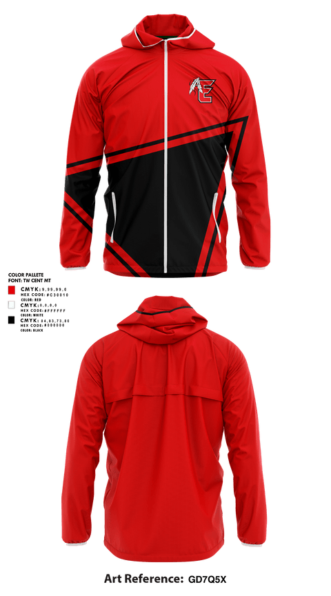 Windbreaker, EHS Track & Field, Track & Field, Teamtime, Team time, sublimation, custom sports apparel, team uniforms, spirit wear, spiritwear, sports uniforms, custom shirts, team store, custom team store, fundraiser sports, apparel fundraiser