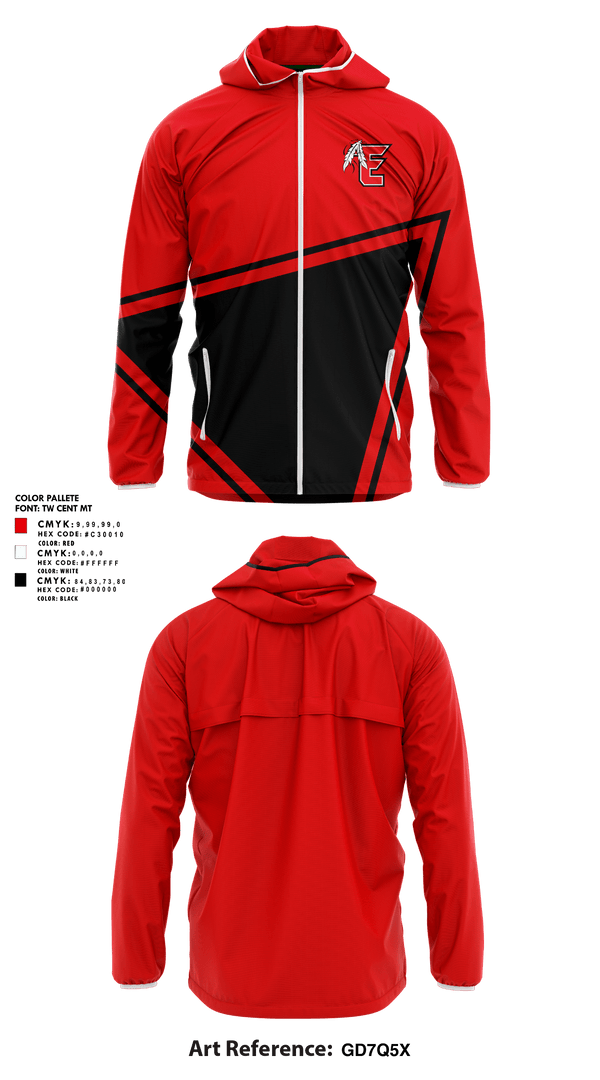 Windbreaker, EHS Track & Field, Track & Field, Teamtime, Team time, sublimation, custom sports apparel, team uniforms, spirit wear, spiritwear, sports uniforms, custom shirts, team store, custom team store, fundraiser sports, apparel fundraiser