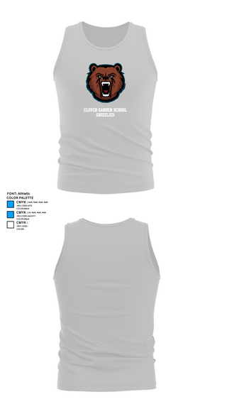 Tank Top, Clover Garden School Grizzlies, Spirit Store, Teamtime, Team time, sublimation, custom sports apparel, team uniforms, spirit wear, spiritwear, sports uniforms, custom shirts, team store, custom team store, fundraiser sports, apparel fundraiser