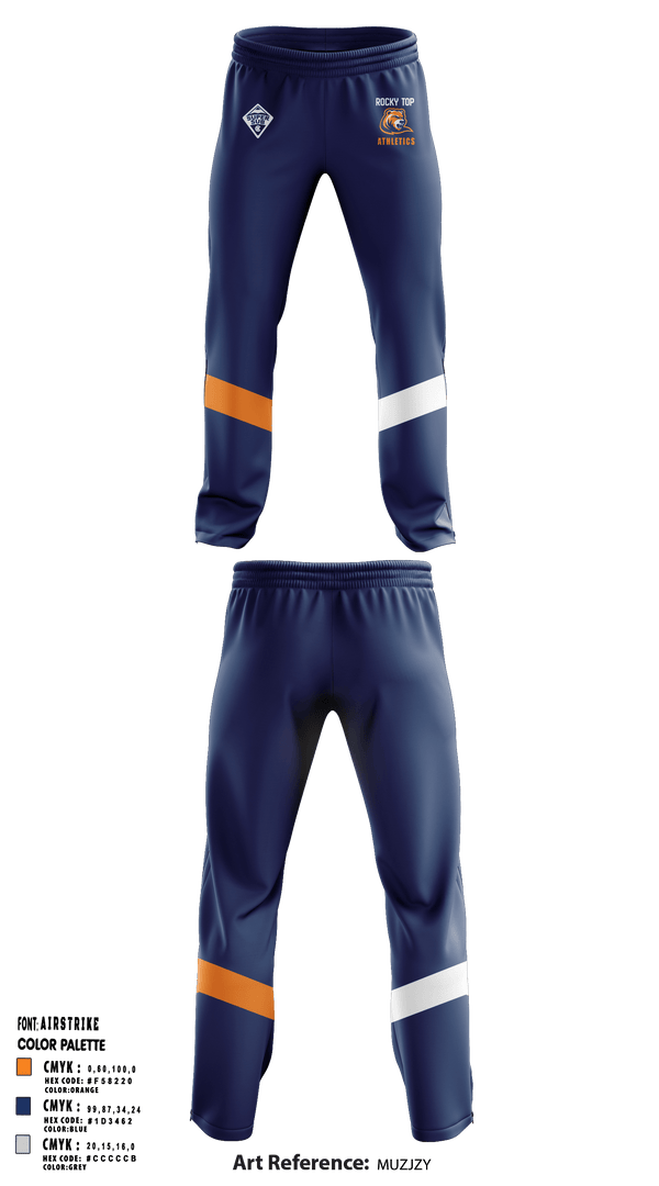 Sweatpants, Rocky Top MS, Spirit Store, Teamtime, Team time, sublimation, custom sports apparel, team uniforms, spirit wear, spiritwear, sports uniforms, custom shirts, team store, custom team store, fundraiser sports, apparel fundraiser