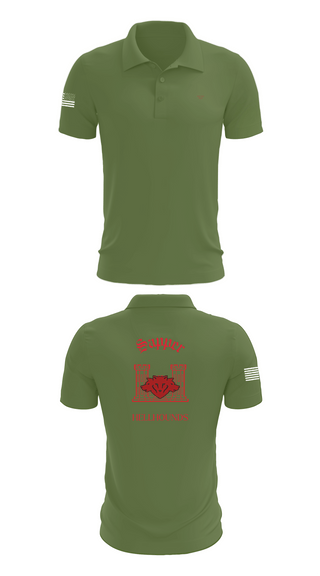 Short Sleeve Performance Polo, 811th EN CO, , Teamtime, Team time, sublimation, custom sports apparel, team uniforms, spirit wear, spiritwear, sports uniforms, custom shirts, team store, custom team store, fundraiser sports, apparel fundraiser